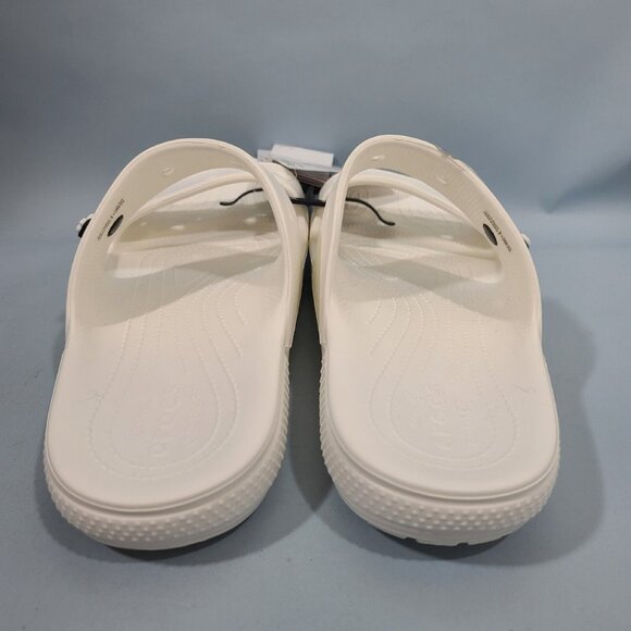Crocs Classic  Sandals Slides Slip On Mens Size 13 White Shoes NWT